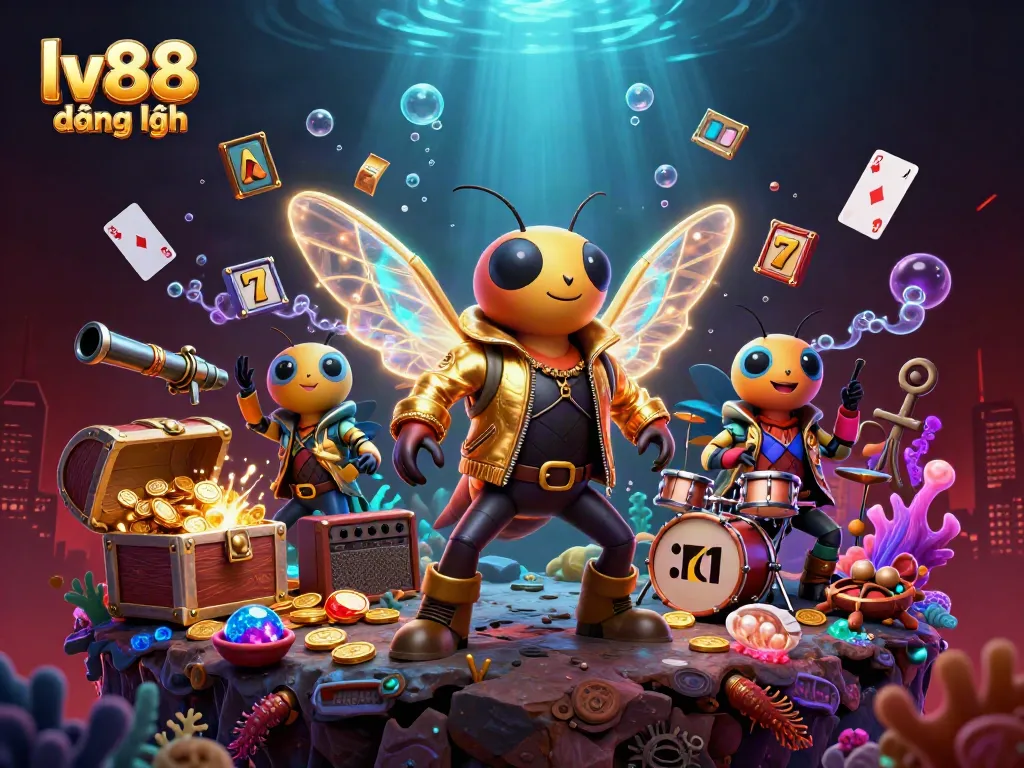 Experience thrilling lv88 đăng nhập gameplay with vibrant slot reels and dynamic casino elements.