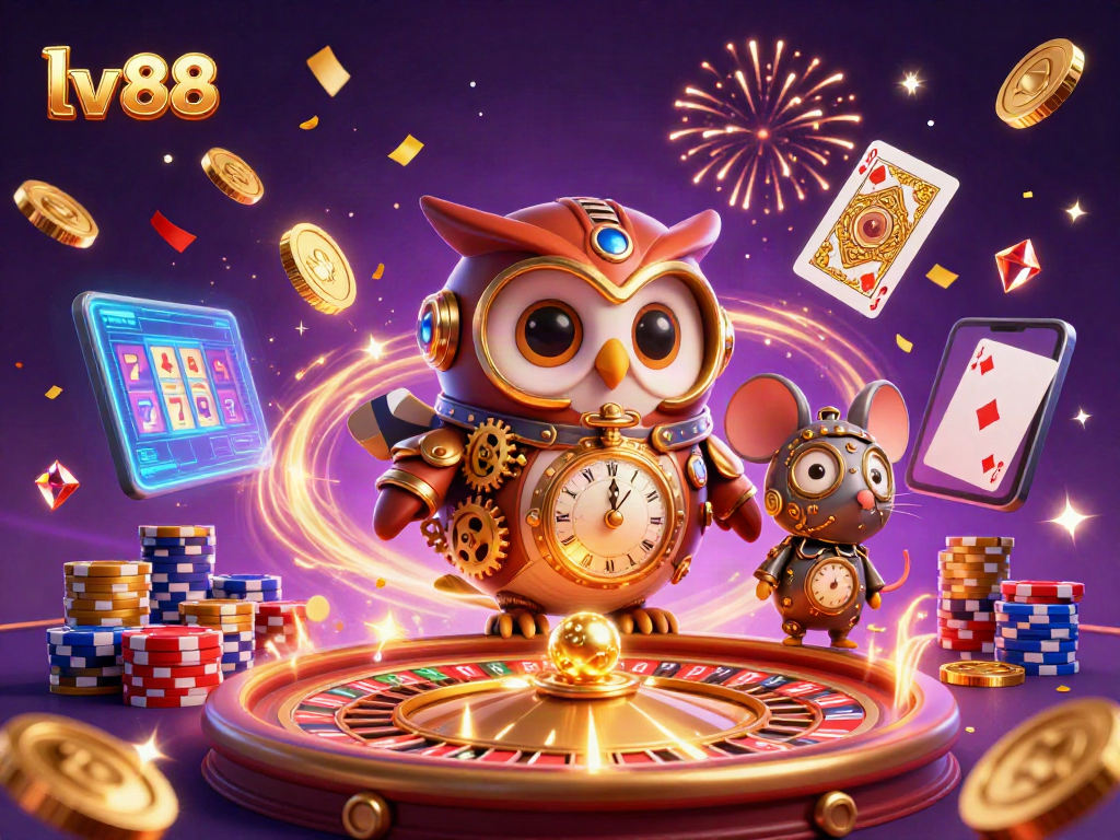 Experience the thrill of winning at lv 88 with exciting casino elements and vibrant graphics.