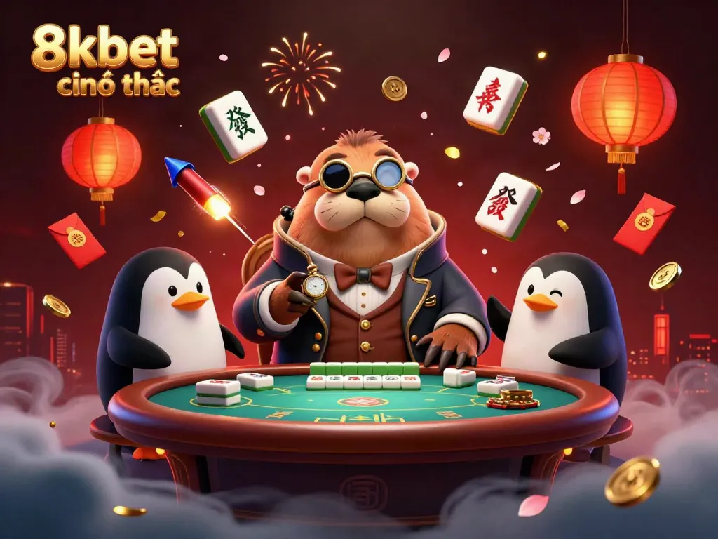 Magnificent illustration featuring 8kbet chính thức at an underwater poker game with unique characters.