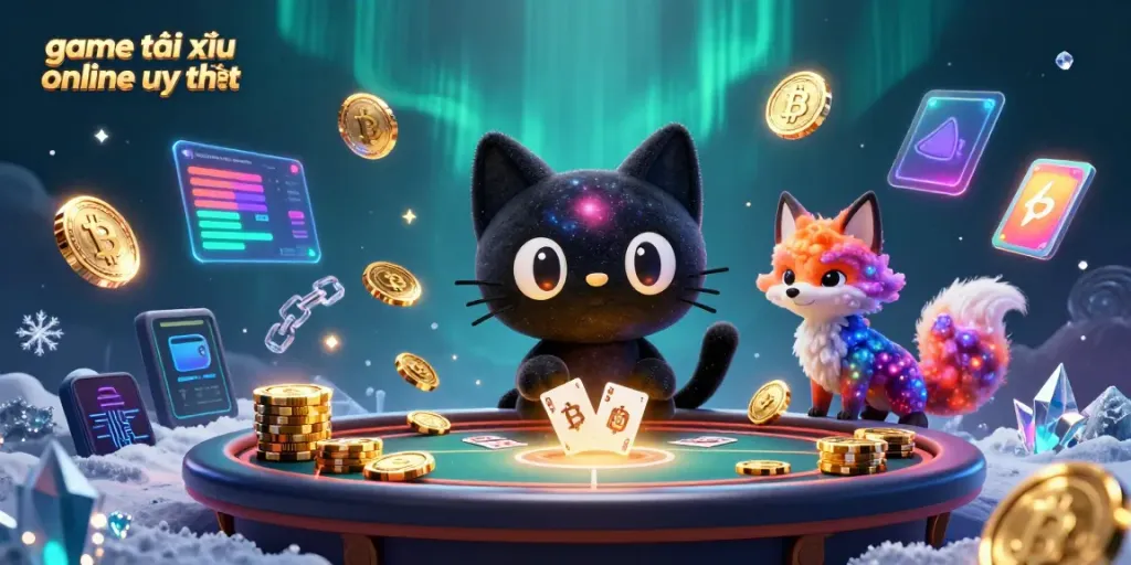 Engage in game tài xỉu online uy tín, enjoying gaming with colorful characters and cosmic themes.