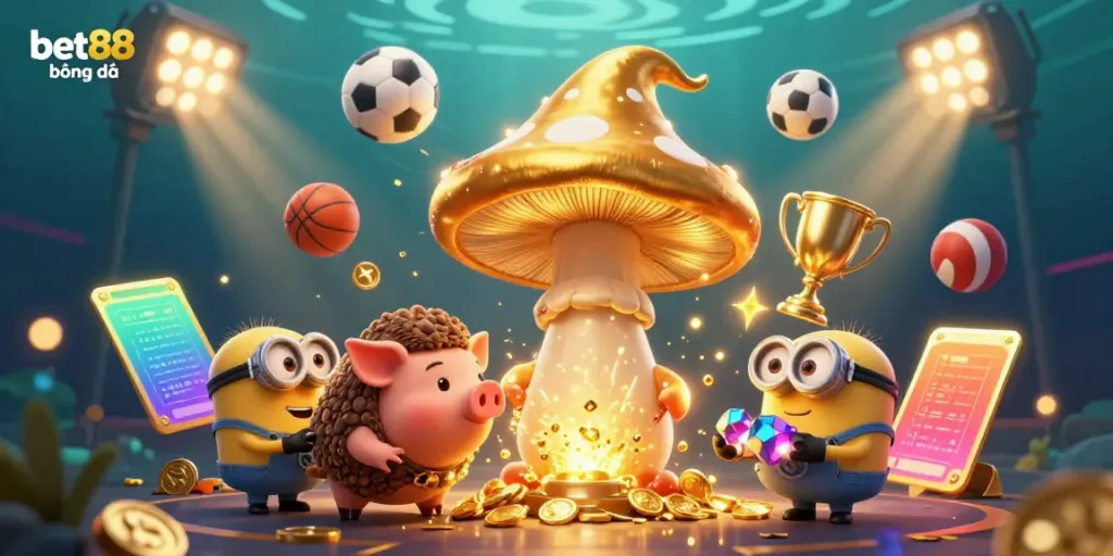 Engage with bet88 bóng đá through vibrant sports betting elements, showcasing dynamic gambling activity.