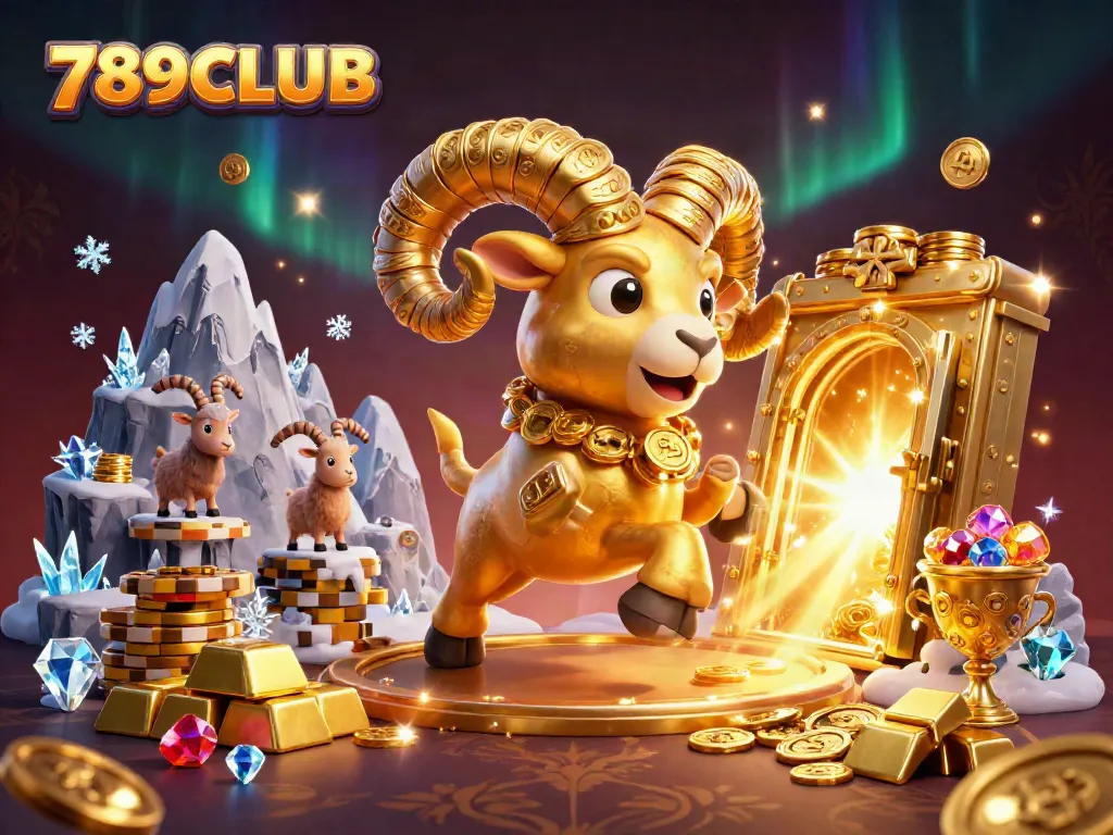 Engage in thrilling gameplay at 789CLUB with golden treasures and 3D casino elements.
