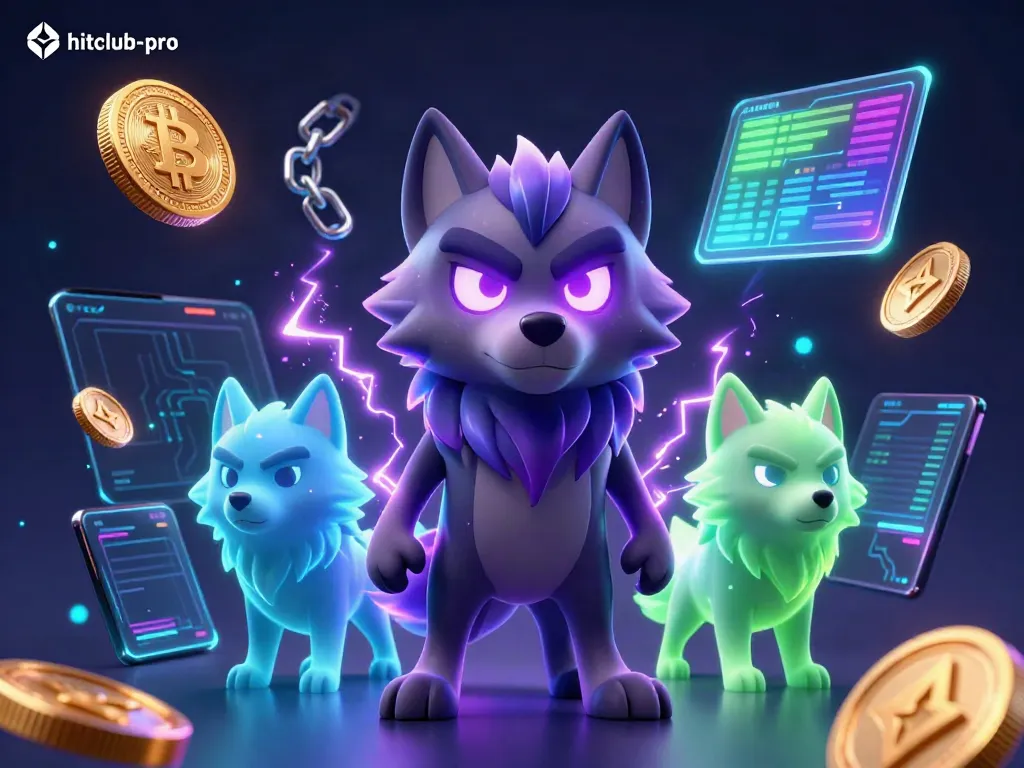Engage with the hitclub-pro crypto casino featuring dynamic 3D wolves and vibrant gambling elements.